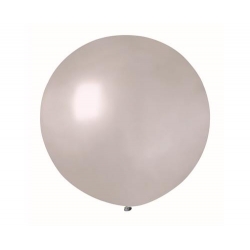 Balon Gigant metalizowany Kula Srebrna 85 cm 1 szt